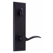 Weslock Left Handed Single Cylinder Interior Pack Featuring a Carlow Lever from the Molten Bronze Collection Black