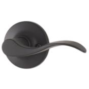 Weslock New Haven Right Handed Non-Turning One-Sided Dummy Door Lever with Round Rose Matte Black