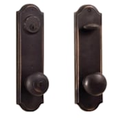 Weslock Tramore Dummy Set with Right Handed Wexford Knobs Oil Rubbed Bronze
