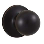 Weslock Hudson Passage Door Knob Set with Round Rose Oil Rubbed Bronze