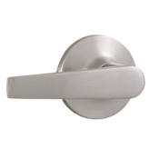 Weslock Bristol Passage Door Lever Set with Reliant Rose from the Premiere Essentials Collection Satin Nickel