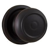 Weslock Savannah Single Dummy Door Knob with Round Rose from the Traditionale Collection Oil Rubbed Bronze