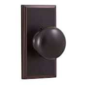 Weslock Impresa Single Dummy Door Knob with Woodward Rose from the Elegance Collection Oil Rubbed Bronze