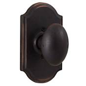 Weslock Durham Single Dummy Door Knob with Premiere Rose from the Molten Bronze Collection Oil Rubbed Bronze