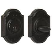 Weslock Premiere Solid Bronze Grade 2 Single Cylinder Deadbolt from the Molten Bronze Collection Black