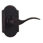Weslock Carlow Left Handed Single Dummy Door Lever Set with Premiere Rose from the Molten Bronze Collection Oil Rubbed Bronze