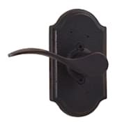 Weslock Carlow Right Handed Single Dummy Door Lever Set with Premiere Rose from the Molten Bronze Collection Oil Rubbed Bronze