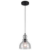 Westinghouse Fiona 7" Wide Single Light Mini Pendant with Clear Seeded Glass Shade Oil Rubbed Bronze