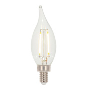 Westinghouse Pack of (6) 3.3 Watt Dimmable CA11 Candelabra (E12) LED Bulbs- 300 Lumens, 2700K, and 80CRI Clear