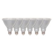 Westinghouse Pack of (6) 15 Watt Dimmable PAR38 Medium (E26) LED Bulbs - 1,350 Lumens, 5000K, and 80CRI Clear