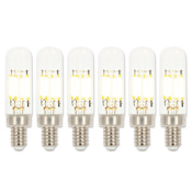 Westinghouse Pack of (6) 4.5 Watt Dimmable T6 Candelabra (E12) LED Bulbs- 450 Lumens, 2700K, and 80CRI Clear