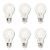 Westinghouse Pack of (6) 9 Watt Dimmable A19 Medium (E26) LED Bulbs Clear