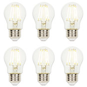 Westinghouse Pack of (6) 4.5 Watt Dimmable A15 Medium (E26) LED Bulbs - 470 Lumens, 2700K, and 80CRI Clear
