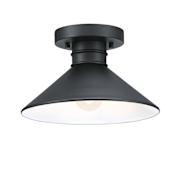 Westinghouse Watts Creek 11" Wide Outdoor Semi-Flush Ceiling Fixture Textured Black