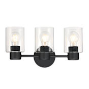 Westinghouse Sylvestre 3 Light Vanity Light Matte Black