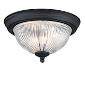 Westinghouse 11" Wide Flush Mount Bowl Ceiling Fixture Matte Black
