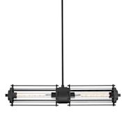 Westinghouse Marlowe 2 Light 6" Wide LED Linear Chandelier Matte Black
