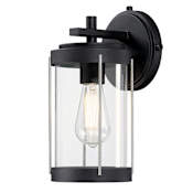 Westinghouse Kezia 13" Tall Outdoor Wall Sconce Textured Black / Industrial Steel