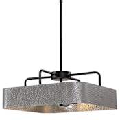 Westinghouse Bexar 3 Light 18" Wide Drum Chandelier Matte Black / Dark Pewter