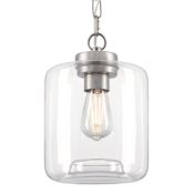 Westinghouse Judd 8" Wide Mini Pendant Brushed Nickel