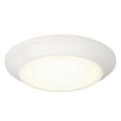 Westinghouse Makira 8" Wide LED Flush Mount Bowl Outdoor Ceiling Fixture - White White