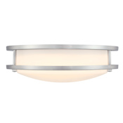 Westinghouse Lauderdale 11" Wide LED Flush Mount Bowl Ceiling Fixture Brushed Nickel