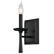 Westinghouse Meadowbrook Single Light 4-3/4" Wide Bathroom Sconce Matte Black