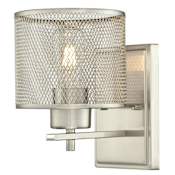 Westinghouse Morrison 9" Tall Wall Sconce Brushed Nickel