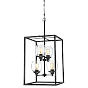 Westinghouse Ardleigh 4 Light 16-9/16" Wide Chandelier Matte Black