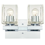 Westinghouse Nyle 2 Light 11-3/8" Wide Bathroom Vanity Light Chrome