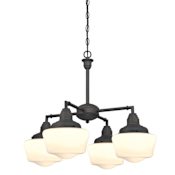 Westinghouse Scholar 4 Light 23-7/8" Wide Chandelier Oil Rubbed Bronze