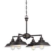 Westinghouse Iron Hill 4 Light 25-3/16" Wide Chandelier Oil Rubbed Bronze