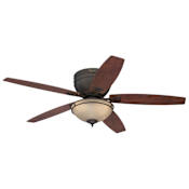 Westinghouse Carolina LED 52" 5 Blade LED Indoor Ceiling Fan with Reversible Motor, Reversible Blades and Light Kit Included Oil Rubbed Bronze