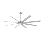 Westinghouse Widespan 100" 6 Blade Indoor Ceiling Fan with Remote Control Brushed Nickel