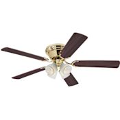Westinghouse Contempra IV 52" 5 Blade LED Indoor Ceiling Fan Polished Brass
