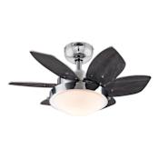 Westinghouse Quince 24" 6 Blade LED Indoor Ceiling Fan Chrome