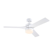 Westinghouse Alta Vista 52" 3 Blade Indoor / Outdoor Dimmable LED Ceiling Fan with Remote Matte White