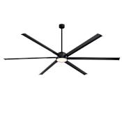 Westinghouse Widespan 96" 6 Blade Industrial Indoor / Outdoor LED Ceiling Fan with Remote Matte Black