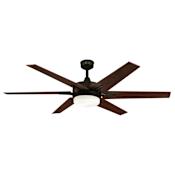 Westinghouse Cayuga 60" 6 Blade Smart LED Indoor Ceiling Fan with Remote Control - Black / Bronze Black / Bronze