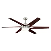 Westinghouse Cayuga 60" 6 Blade Smart LED Indoor Ceiling Fan with Remote Control - Brushed Nickel Brushed Nickel