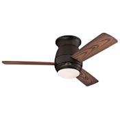 Westinghouse Halley 44" 3 Blade Indoor / Outdoor Smart LED Ceiling Fan with Remote Control Black / Bronze