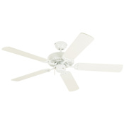 Westinghouse Contractor's Choice 52" 5 Blade Hanging Indoor Ceiling Fan with Reversible Motor, Blades, and Down Rod Included White