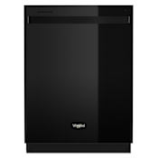 Whirlpool 24 Inch Wide 15 Place Setting Energy Star Rated Built-In Top Control Dishwasher Black