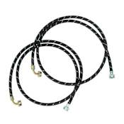 Whirlpool 6 Foot Long Nylon-Braided Washer Supply Hose (pack of 2) N/A