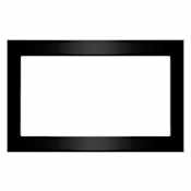 Whirlpool 30 Inch Wide Trim Kit for Countertop Microwave Black