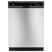 Whirlpool 24 Inch Wide 13 Place Setting Energy Star Rated Built-In Front Control Dishwasher Stainless Steel