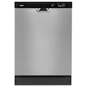 Whirlpool 24 Inch Wide 12 Place Setting Built-In Fingerprint Resistant Front Touch Control Dishwasher Stainless Steel