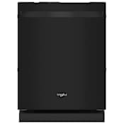 Whirlpool 24 Inch Wide 14 Place Setting Built-In Fingerprint Resistant Top Control Dishwasher Black