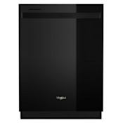 Whirlpool 24 Inch Wide 12 Place Setting Energy Star Certified Built-In Top Control Dishwasher with Tall Top Rack Black