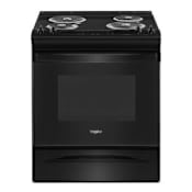 Whirlpool 30 Inch Wide 4.8 Cu. Ft. Free Standing Electric Range with Frozen Bake Technology Black